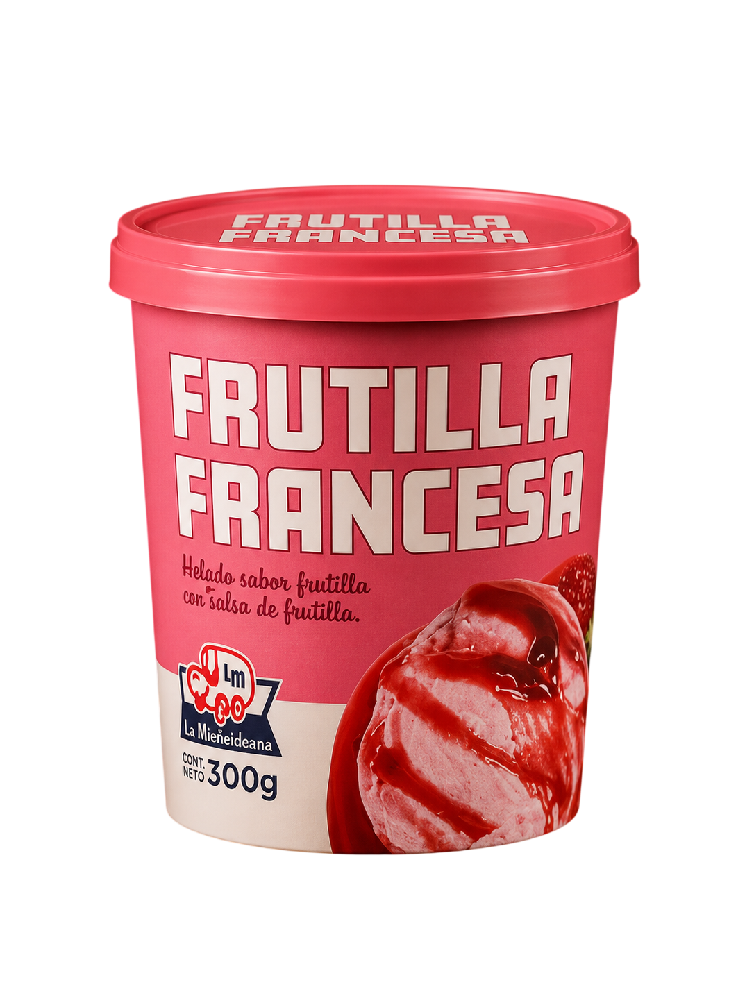 Helado Monteviana Frutilla Francesa, imagen ilustrativa
